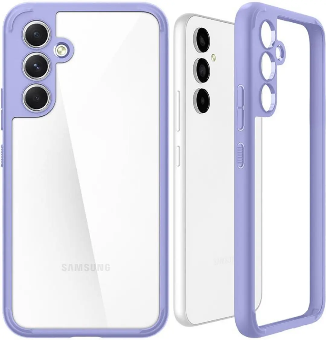 Spigen Ultra Hybrid Hoesje Samsung Galaxy A54 - Paars/Transparant