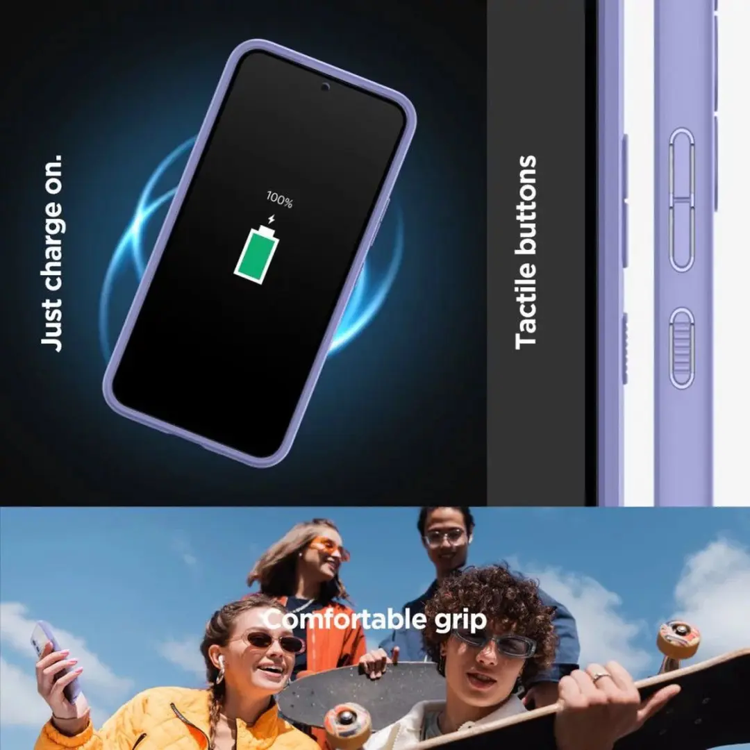 Spigen Ultra Hybrid Hoesje Samsung Galaxy A54 - Paars/Transparant - afbeelding 5 van 6