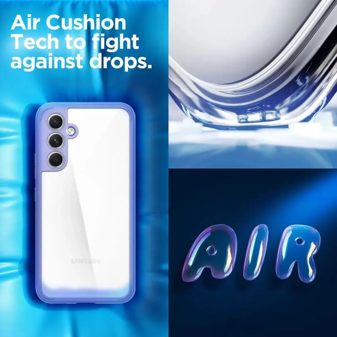 Spigen Ultra Hybrid Hoesje Samsung Galaxy A54 - Paars/Transparant - afbeelding 4 van 6