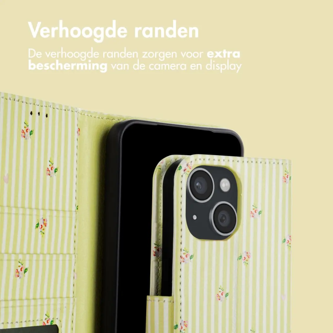 Imoshion iPhone 13 Hoesje Garden Stripes - 3 Pasjes