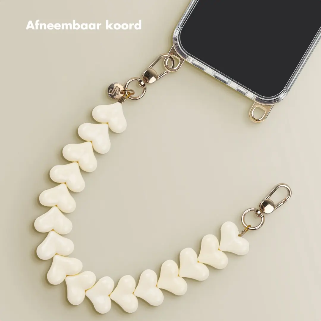 Selencia Transparant Hoesje iPhone 16/17 - Beige
