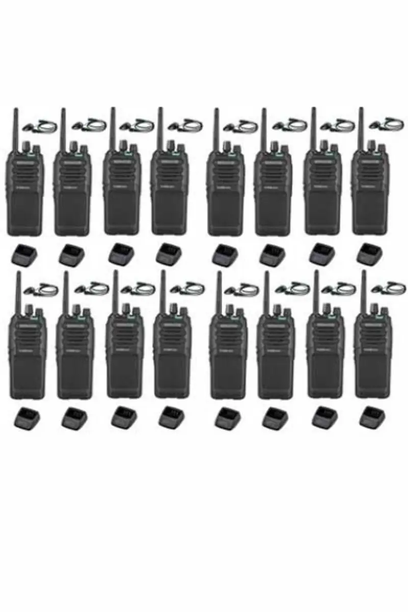 Kenwood TK-3701D Set 16 Stuks - Zwart