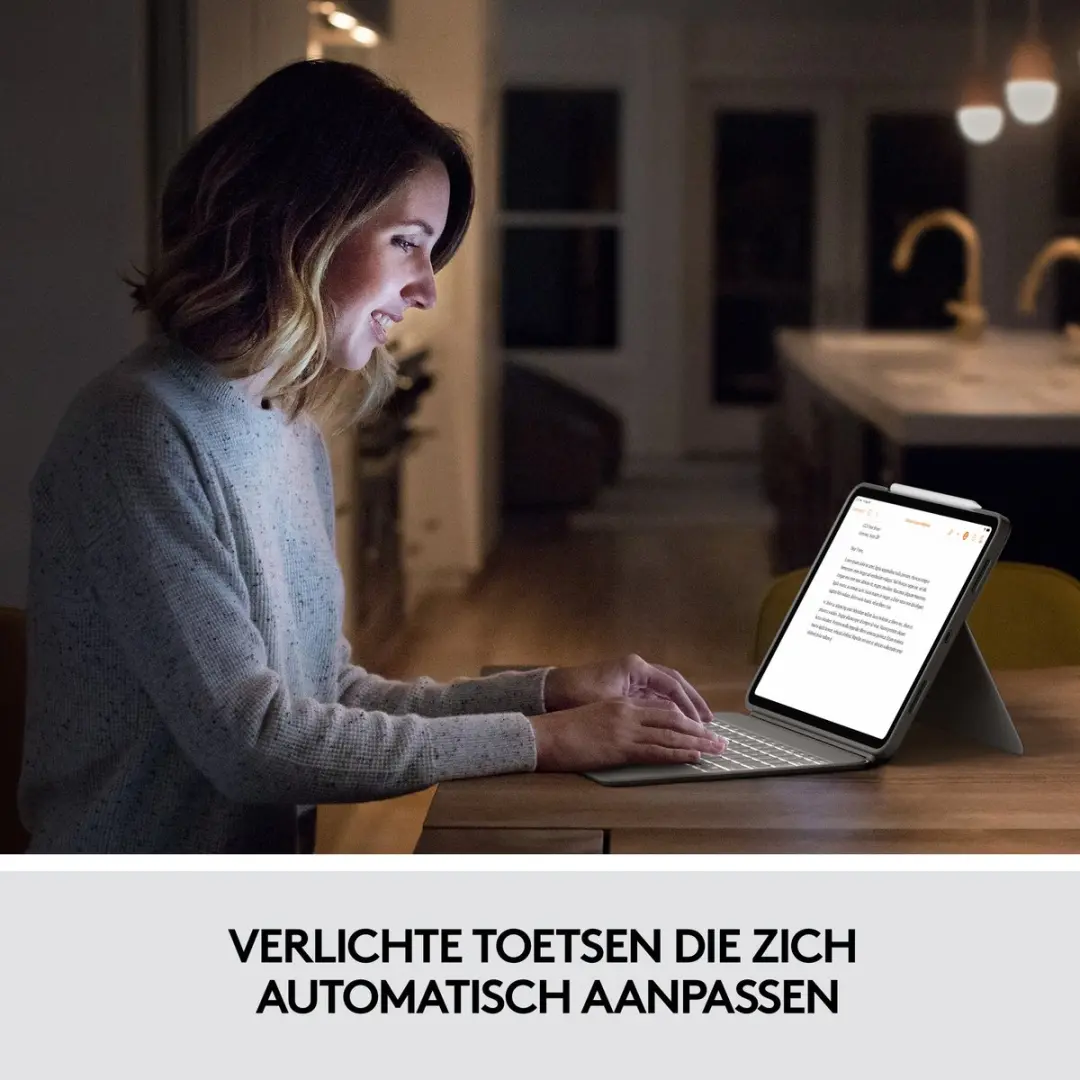 Logitech Combo Touch Toetsenbordhoes - iPad Pro 11 Zand - 920-010172