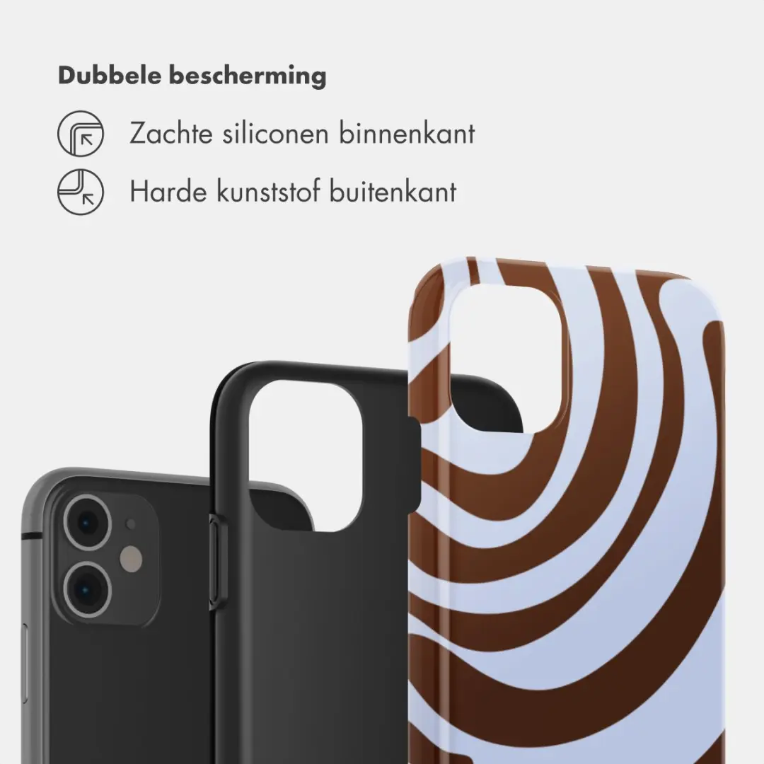 Selencia Hoesje iPhone 11 Dream Swirl Chocolate