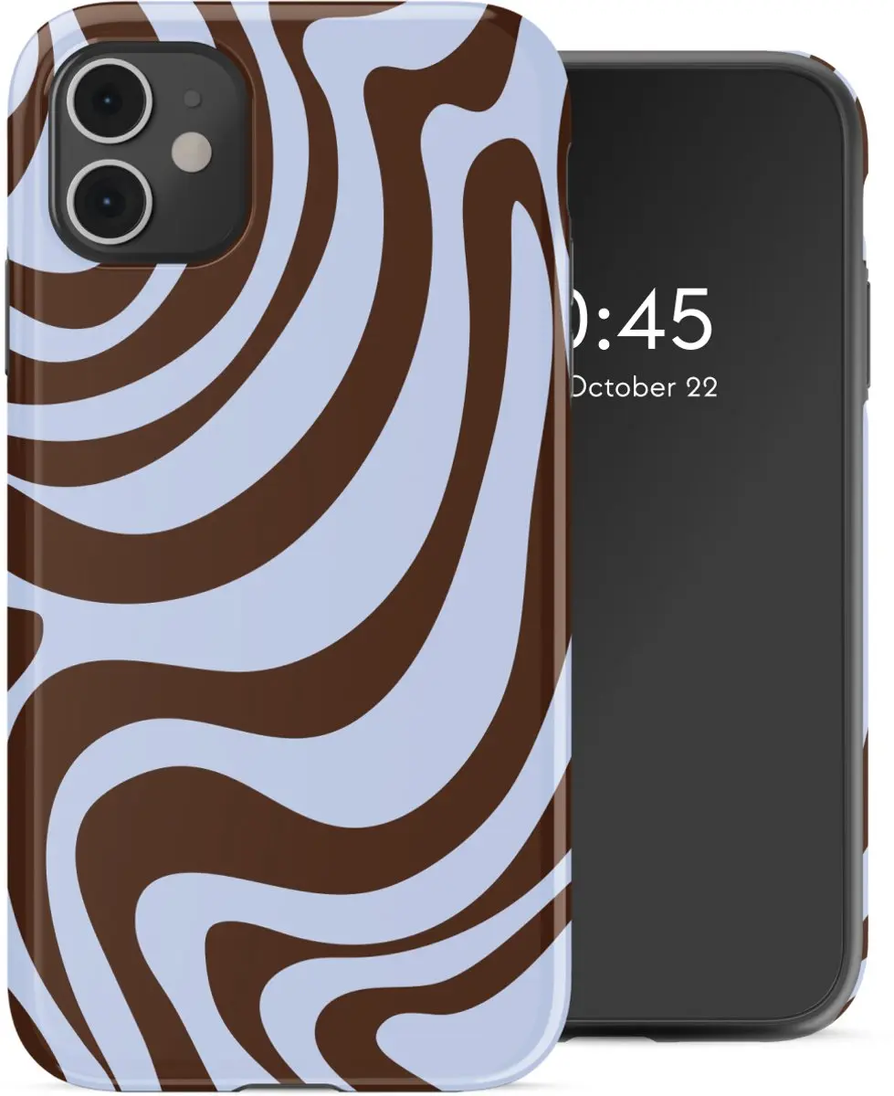 Selencia Hoesje iPhone 11 Dream Swirl Chocolate