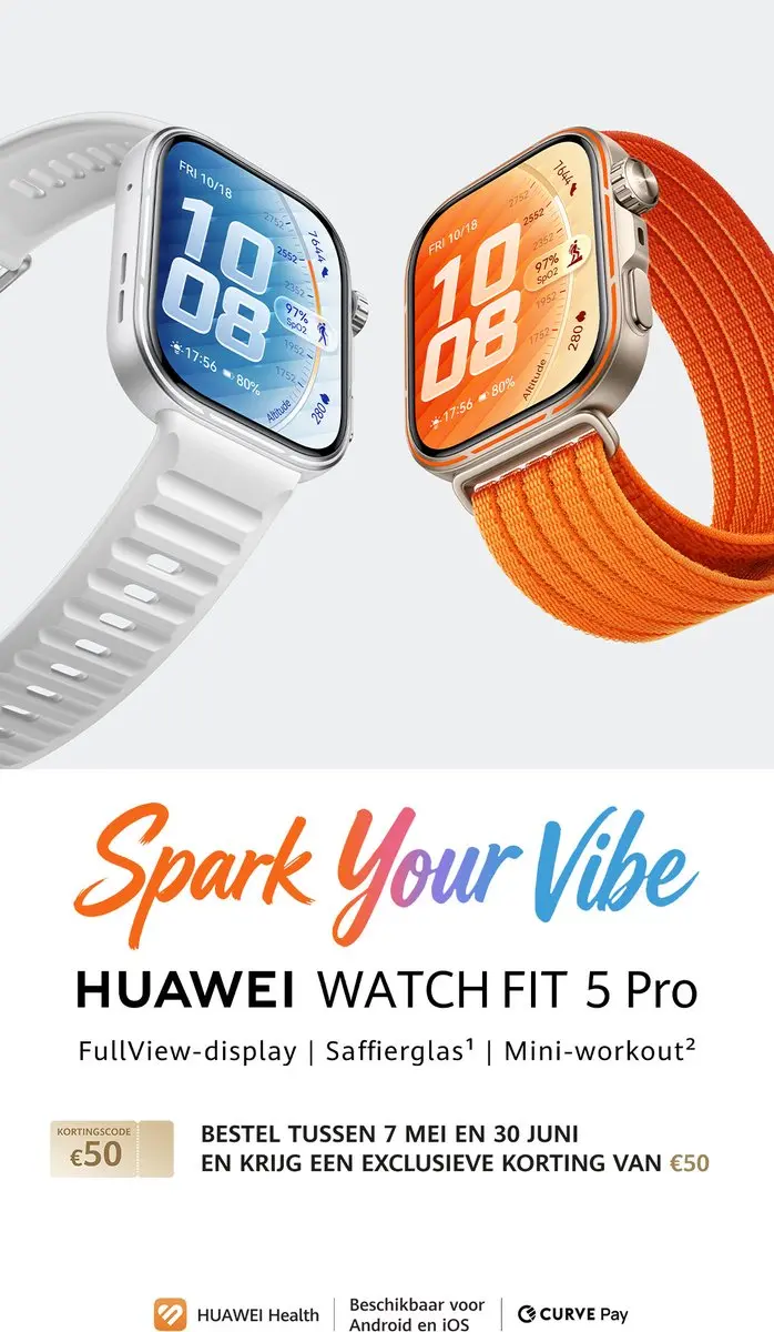 Huawei Watch Fit 5 Pro - 471mAh - Wit