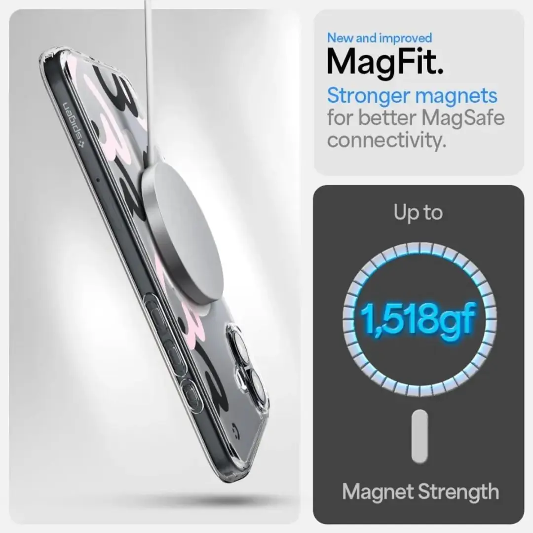 Spigen Ultra Hybrid MagFit ACS08279 Hoesje - iPhone 16 - MagSafe - Blauw Transparant