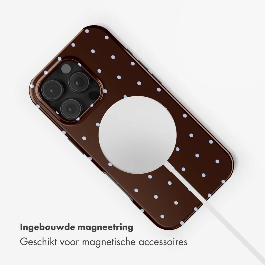 Selencia Hoesje iPhone 16 Pro - MagSafe - Bruin