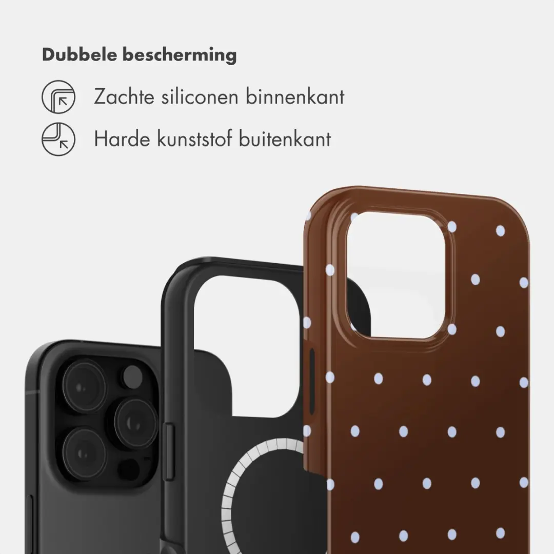 Selencia Hoesje iPhone 16 Pro - MagSafe - Bruin