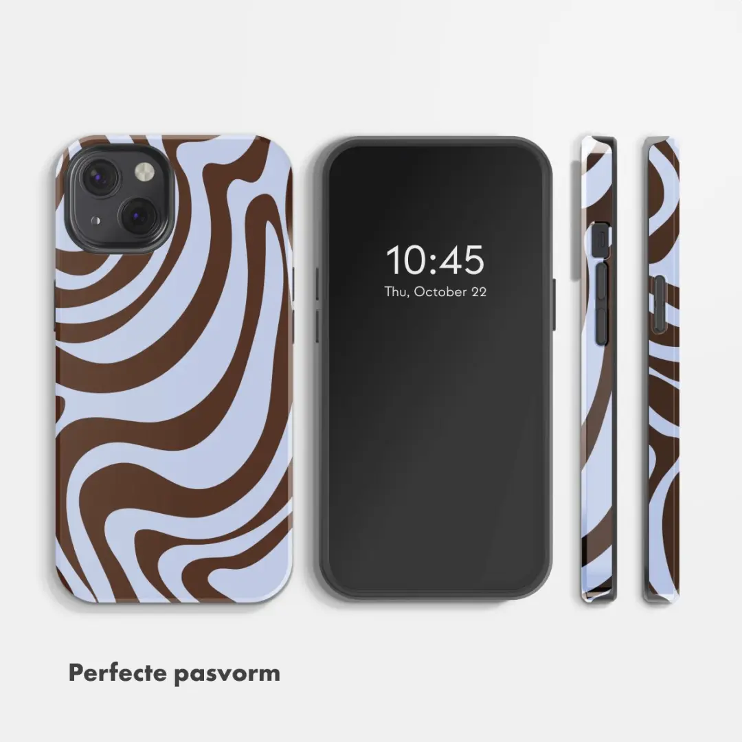Selencia Hoesje iPhone 13 Dream Swirl Chocolate - MagSafe