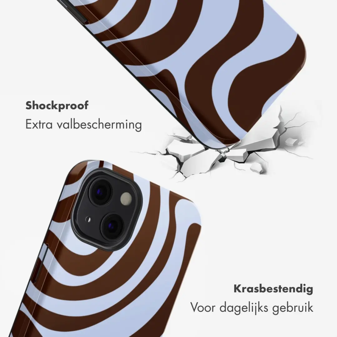Selencia Hoesje iPhone 13 Dream Swirl Chocolate - MagSafe