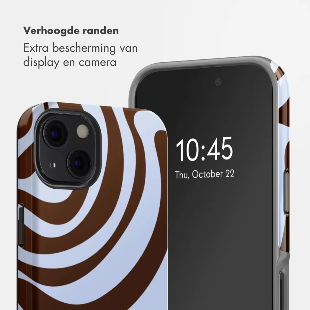 Selencia Hoesje iPhone 13 Dream Swirl Chocolate - MagSafe