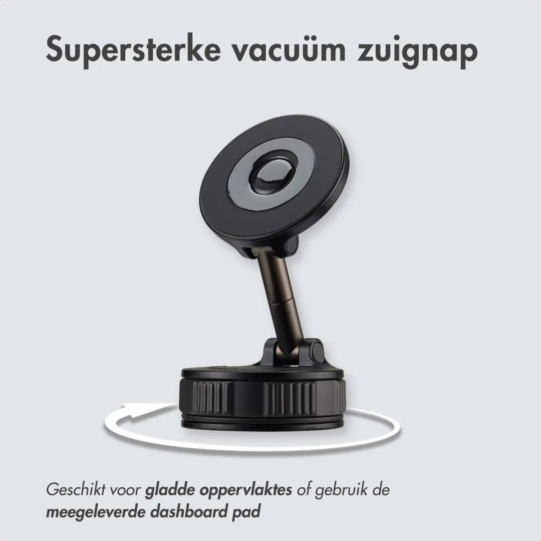 Imoshion Telefoonhouder Auto Magnetisch SH00093227 - 360° Draaibaar - Zwart