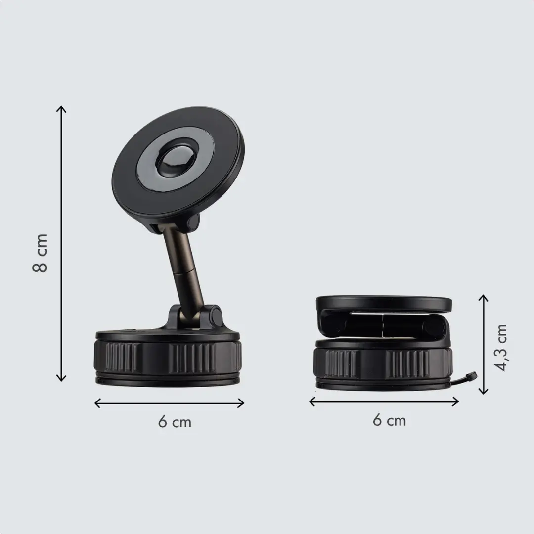 Imoshion Telefoonhouder Auto Magnetisch SH00093227 - 360° Draaibaar - Zwart - afbeelding 6 van 6