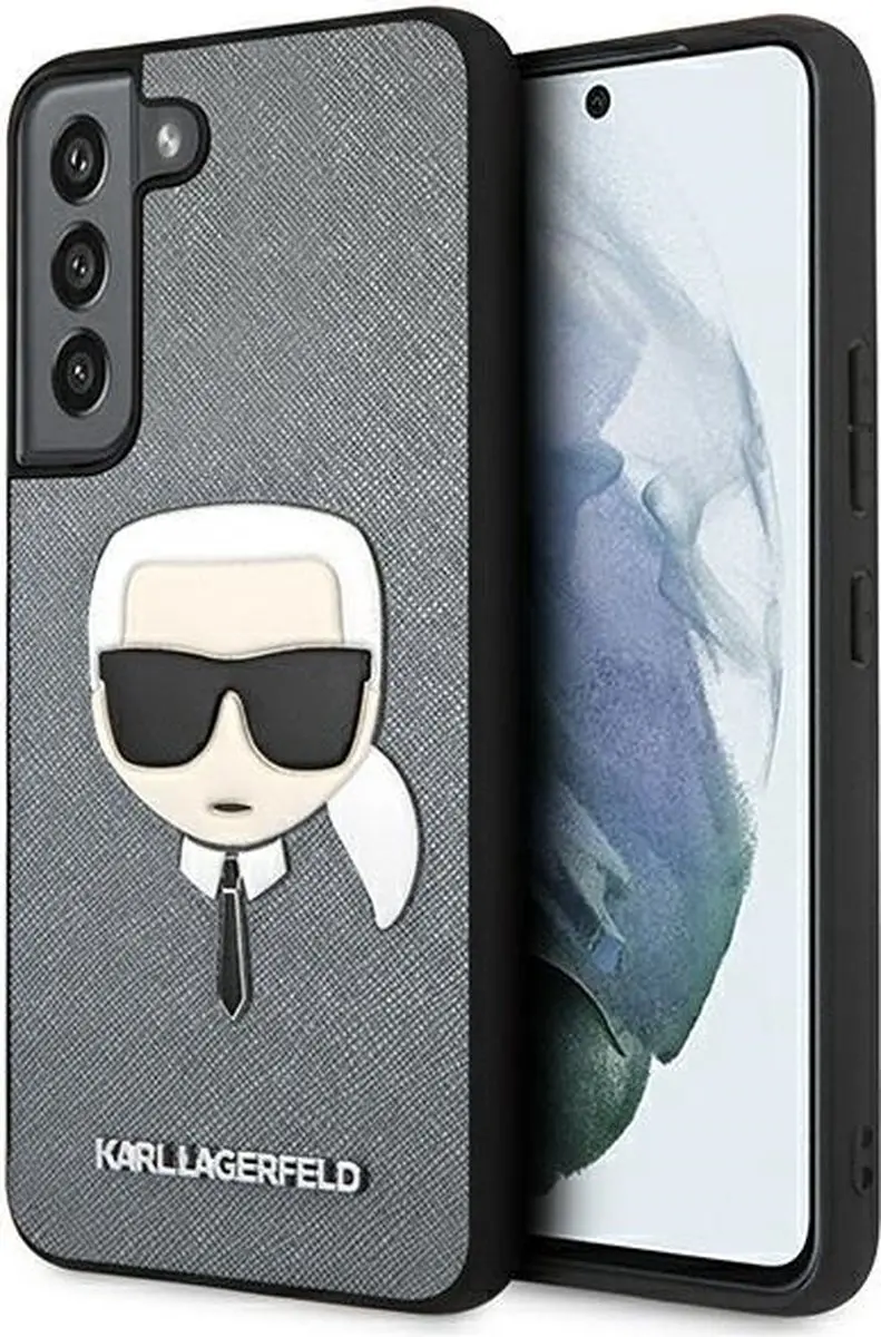 Karl Lagerfeld KLHCS22MSAKHSL Hardcase Saffiano Ikonik - Zilver - afbeelding 5 van 6
