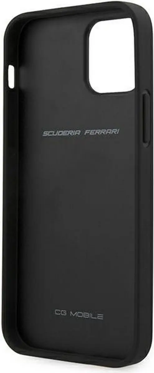 Ferrari Heritage Leather Back Case iPhone 12/12 Pro - Rood