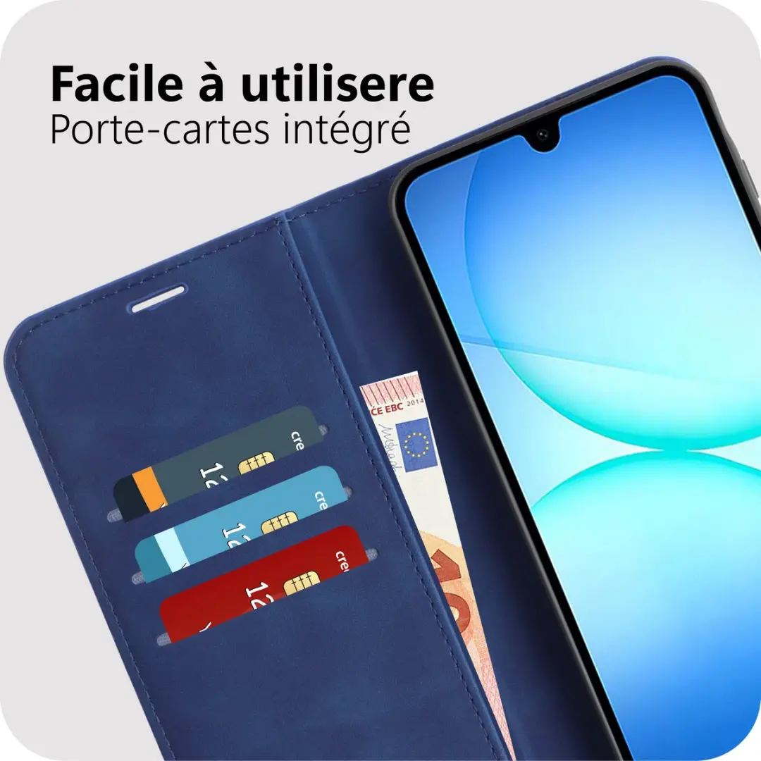 Just in Case MSA2802PW7 Hoesje - Samsung Galaxy A17 - Pasjeshouder - Blauw - afbeelding 6 van 6