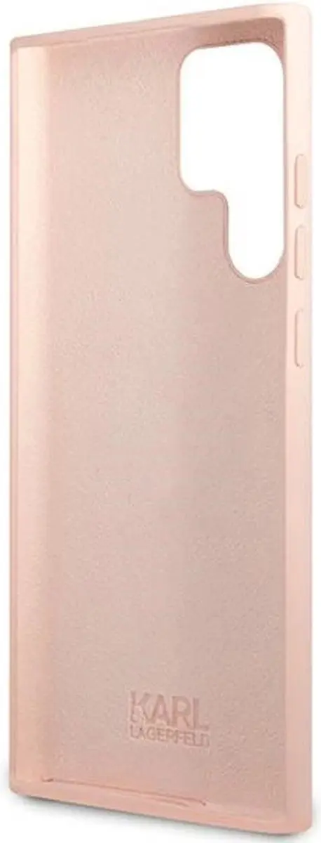 Karl Lagerfeld Choupette Siliconen Hoesje - Samsung Galaxy S24 Ultra - Roze - afbeelding 6 van 6