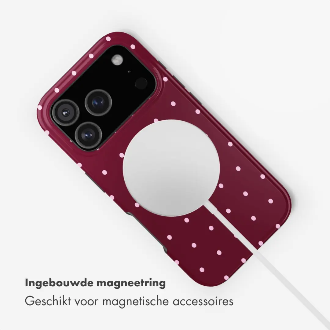 Selencia Hoesje iPhone 17 Pro Max - MagSafe - Donkerrood - afbeelding 6 van 6