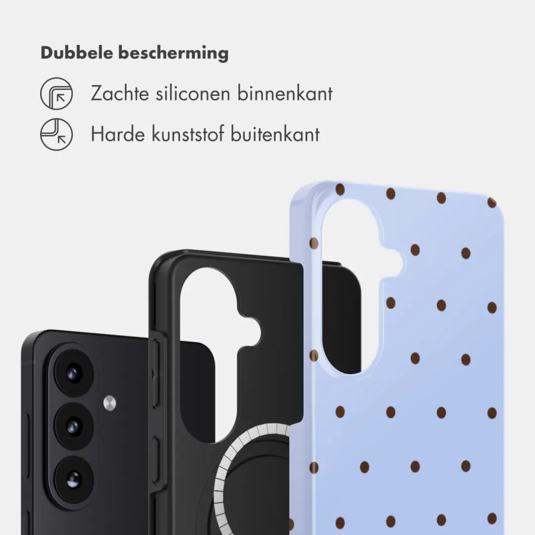 Selencia Hoesje Samsung Galaxy S26 - Magnetische Ring - Lichtblauw