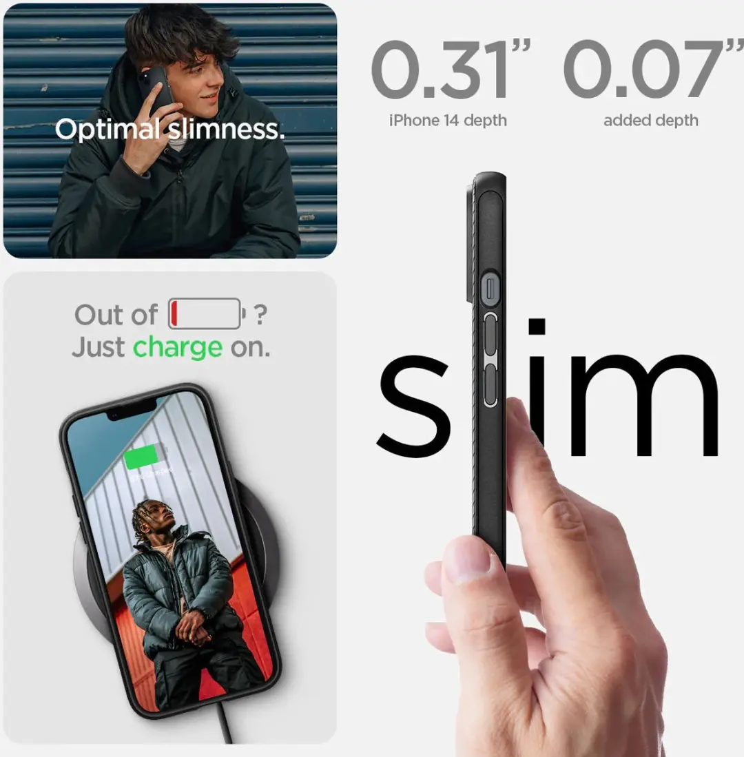Spigen Mag Armor Hoesje iPhone 14 ACS05065 - Zwart - afbeelding 6 van 6