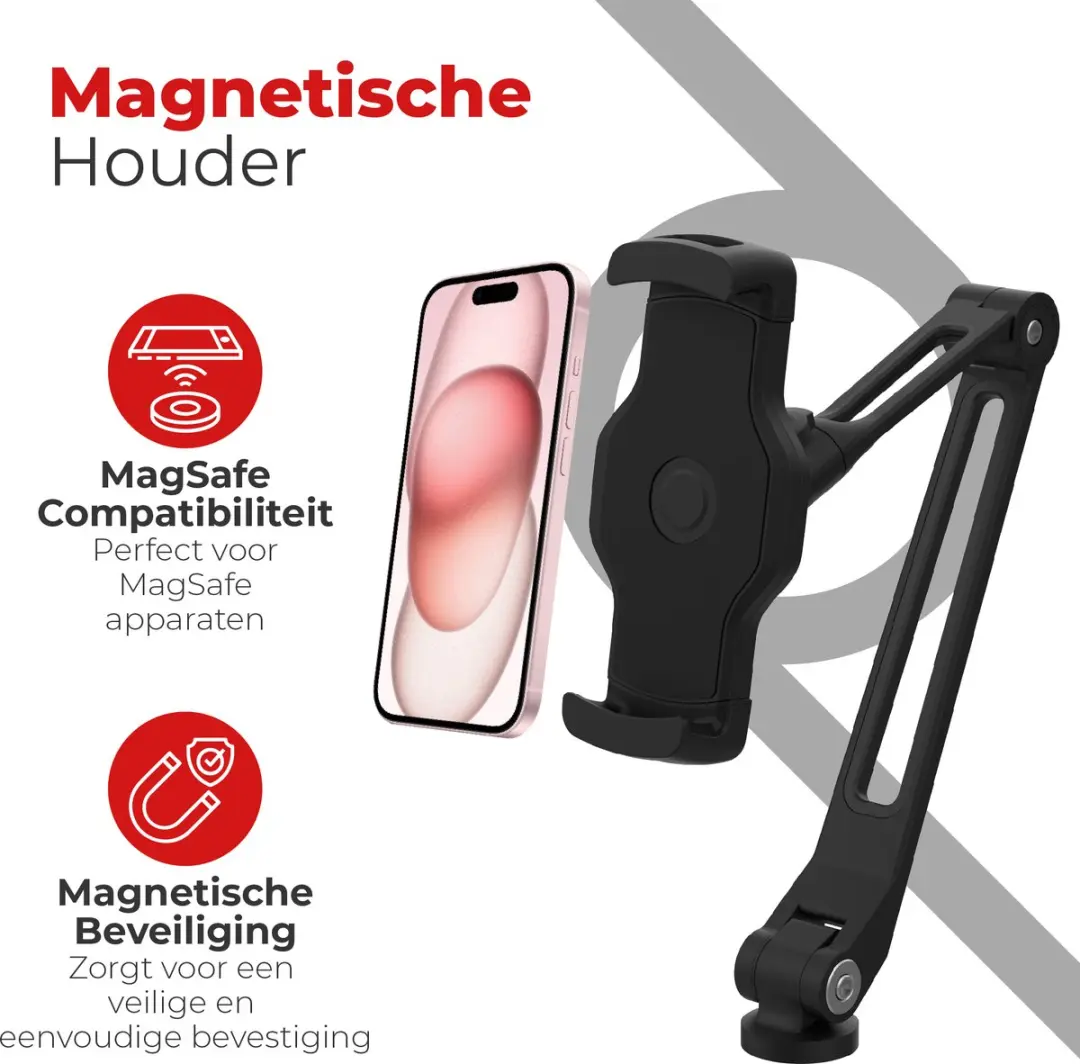 Caliber EM-SET-SRE Tablet Houder 12.9" - iPad - Zwart