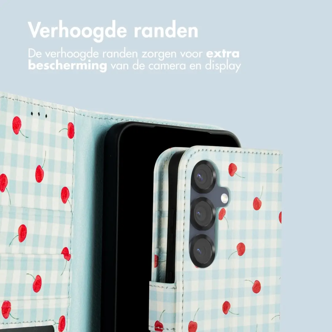 Imoshion Hoesje Samsung Galaxy S25 Cherry Check - 3 Pasjes
