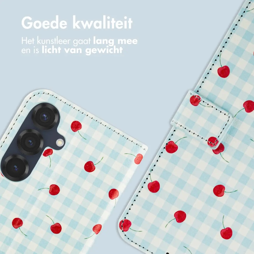 Imoshion Hoesje Samsung Galaxy S25 Cherry Check - 3 Pasjes
