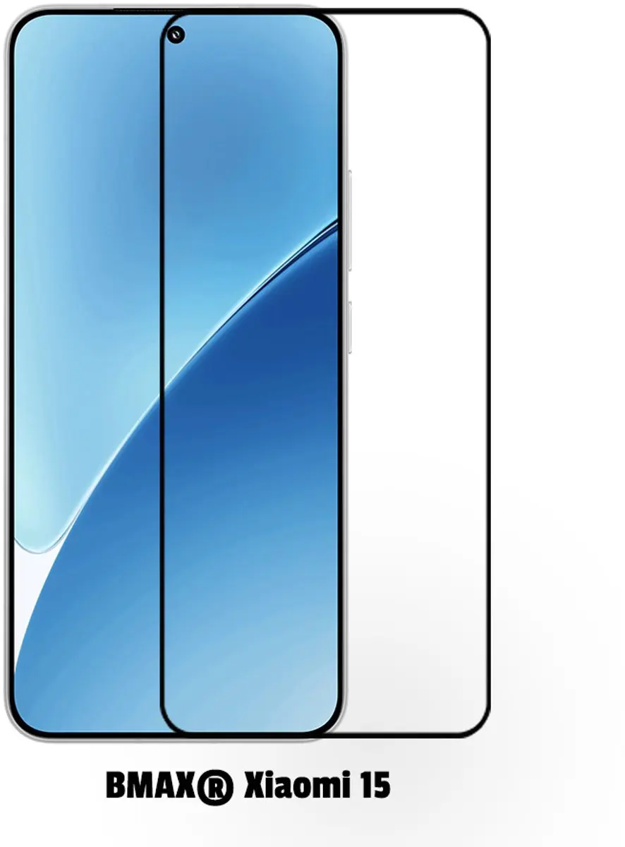 BMAX Xiaomi 15 Glas Screenprotector 2 Stuks - Zwart