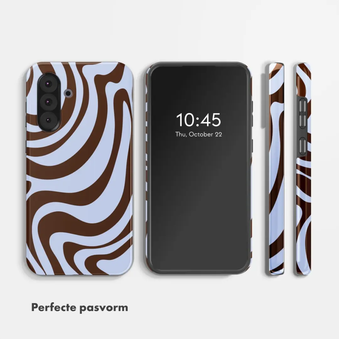 Selencia Hoesje Samsung Galaxy A36/A56 Dream Swirl Chocolate