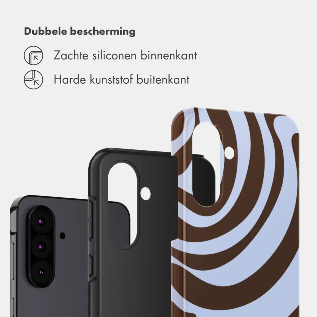 Selencia Hoesje Samsung Galaxy A36/A56 Dream Swirl Chocolate