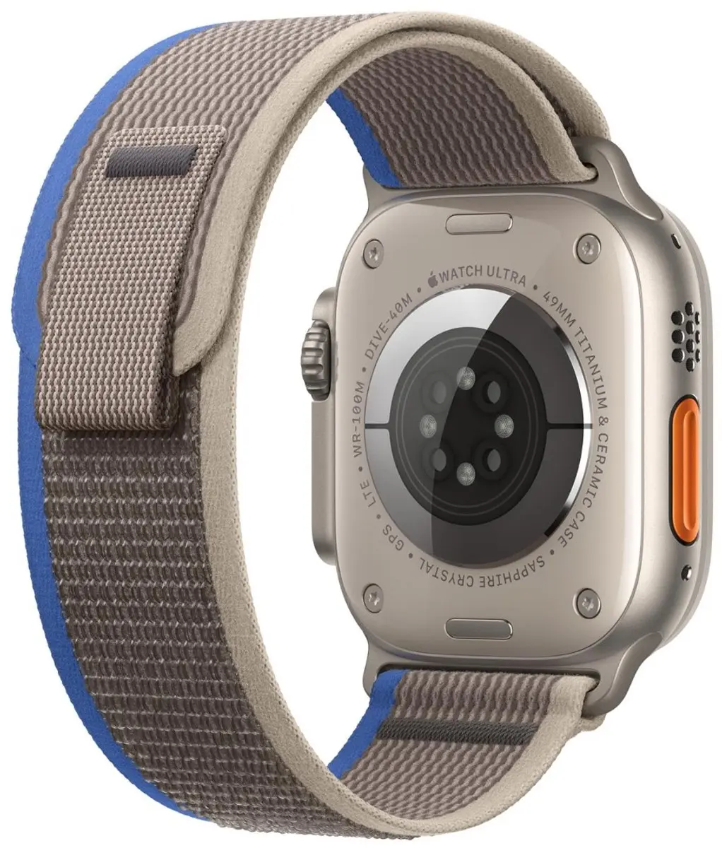Apple Watch Ultra 49mm Blauw/Grijs Bandje - M/L