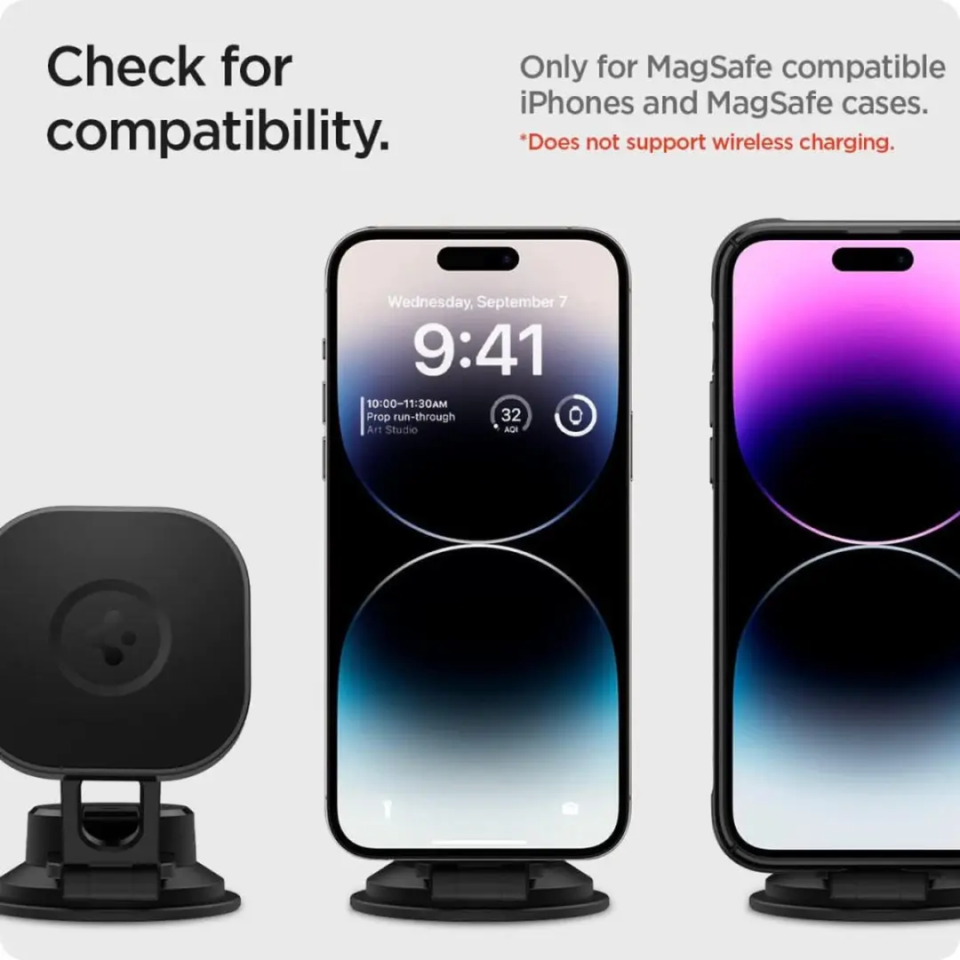 Spigen OneTap 3 ITS35-3 MagFit Telefoonhouder - Zwart - afbeelding 6 van 6