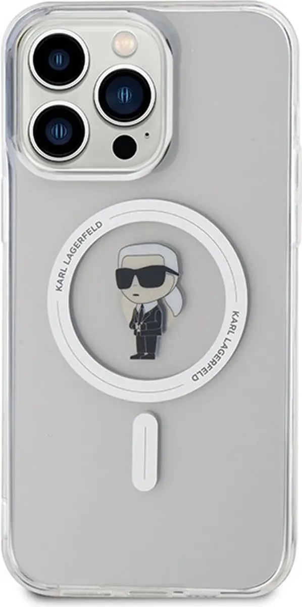 Karl Lagerfeld IML Ikonik MagSafe Hoesje iPhone 15 Pro Max - Transparant - afbeelding 4 van 6