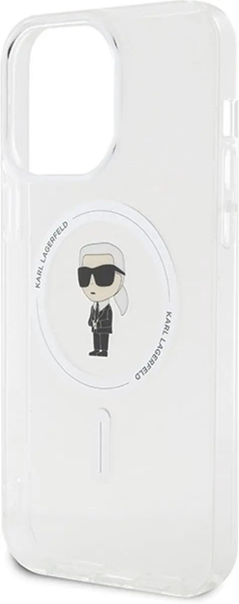 Karl Lagerfeld IML Ikonik MagSafe Hoesje iPhone 15 Pro Max - Transparant - afbeelding 6 van 6