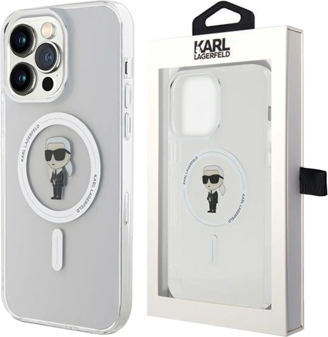 Karl Lagerfeld IML Ikonik MagSafe Hoesje iPhone 15 Pro Max