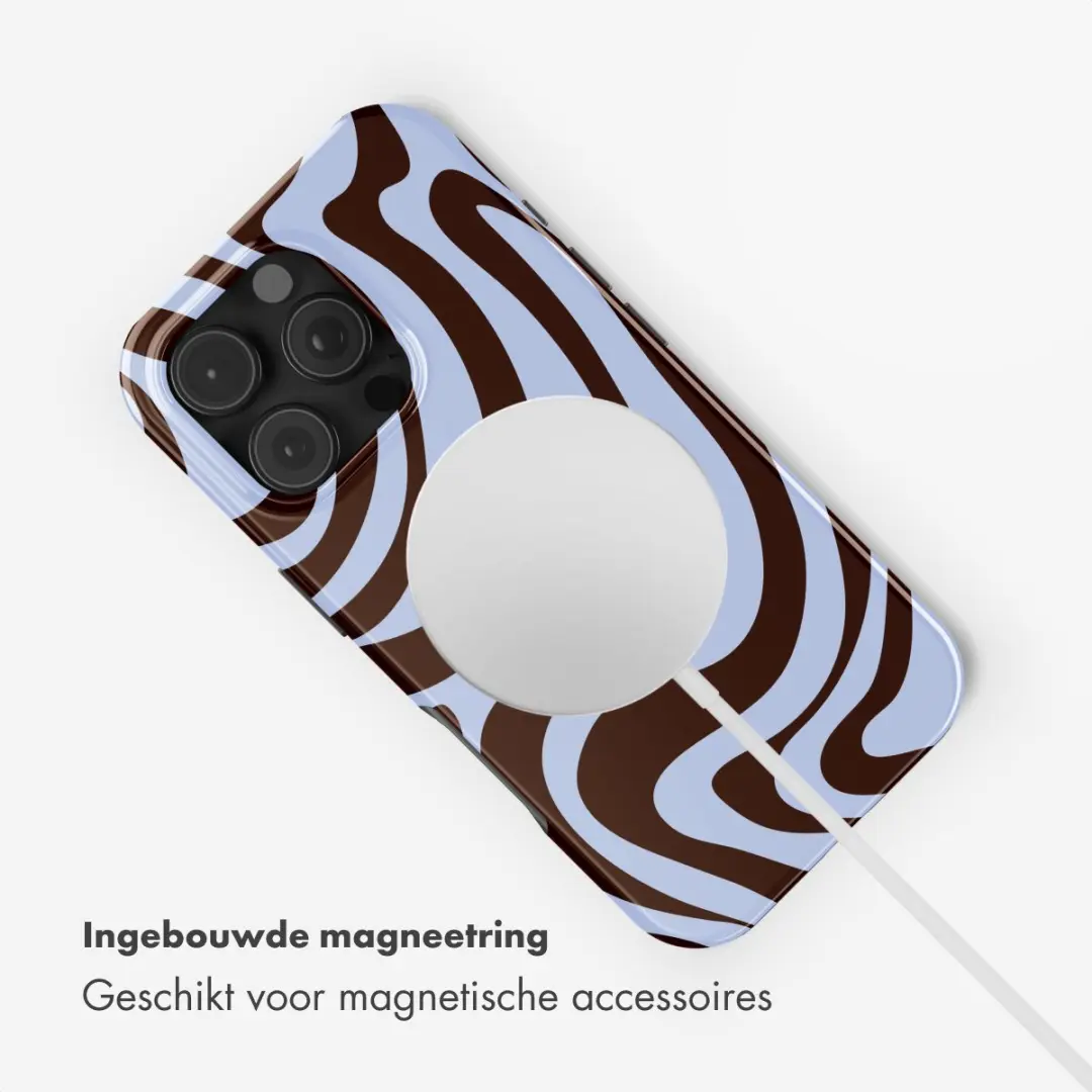 Selencia Hoesje iPhone 16 Pro Max - Dream Swirl Chocolate - MagSafe - afbeelding 6 van 6