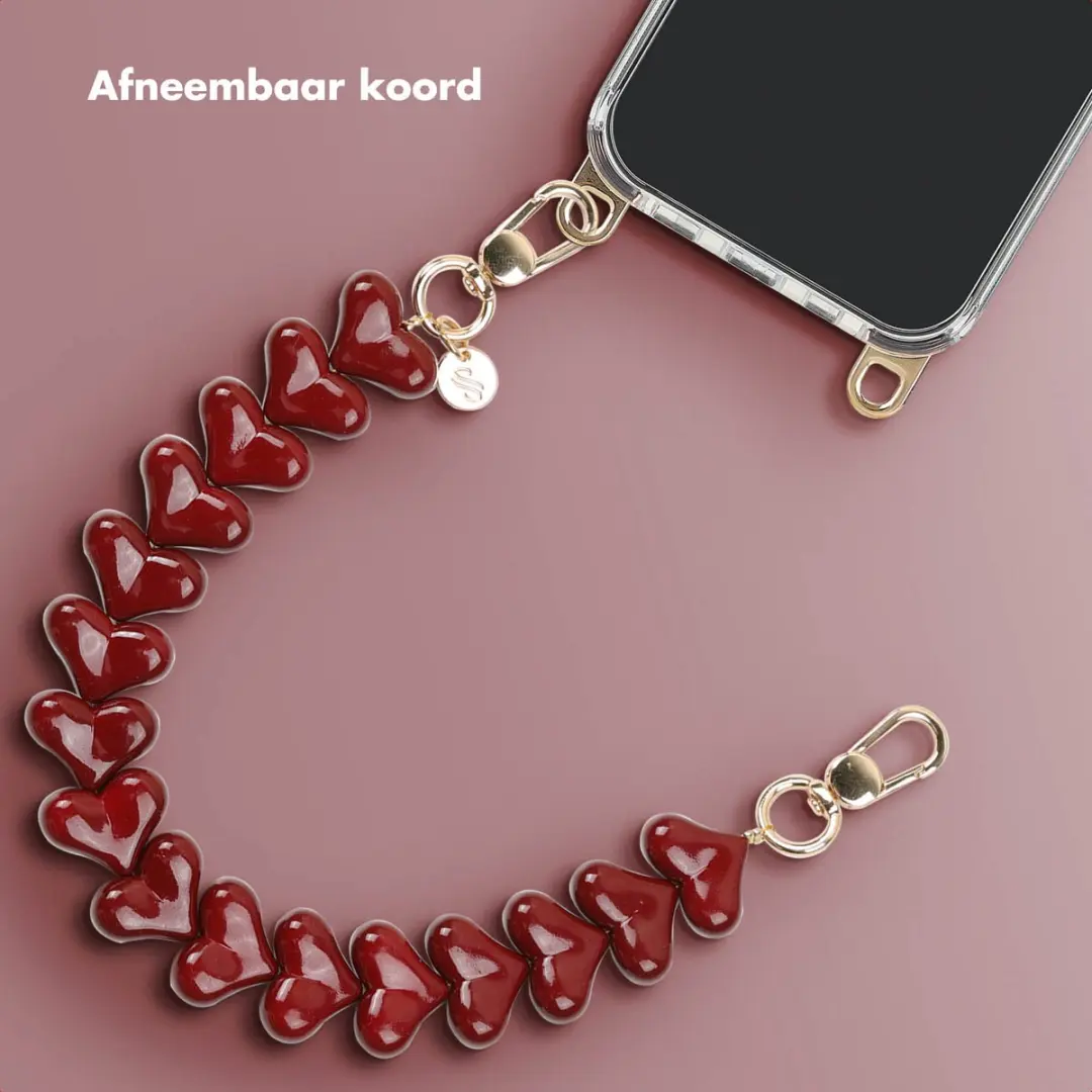 Selencia Hoesje iPhone 15 Pro - Donkerrood