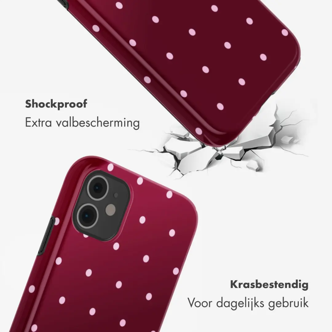 Selencia Hoesje iPhone 11 - Donkerrood