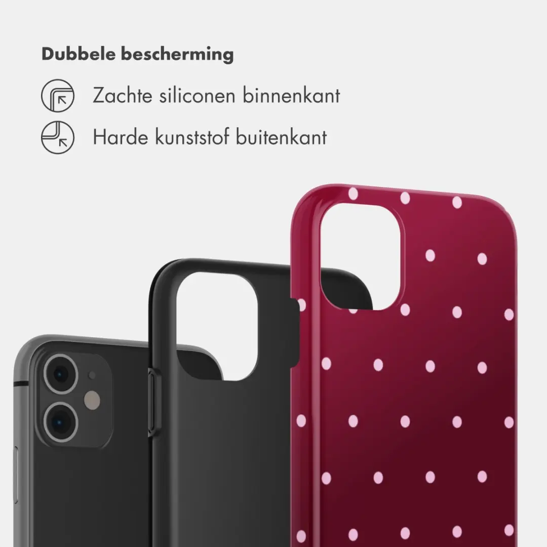 Selencia Hoesje iPhone 11 - Donkerrood