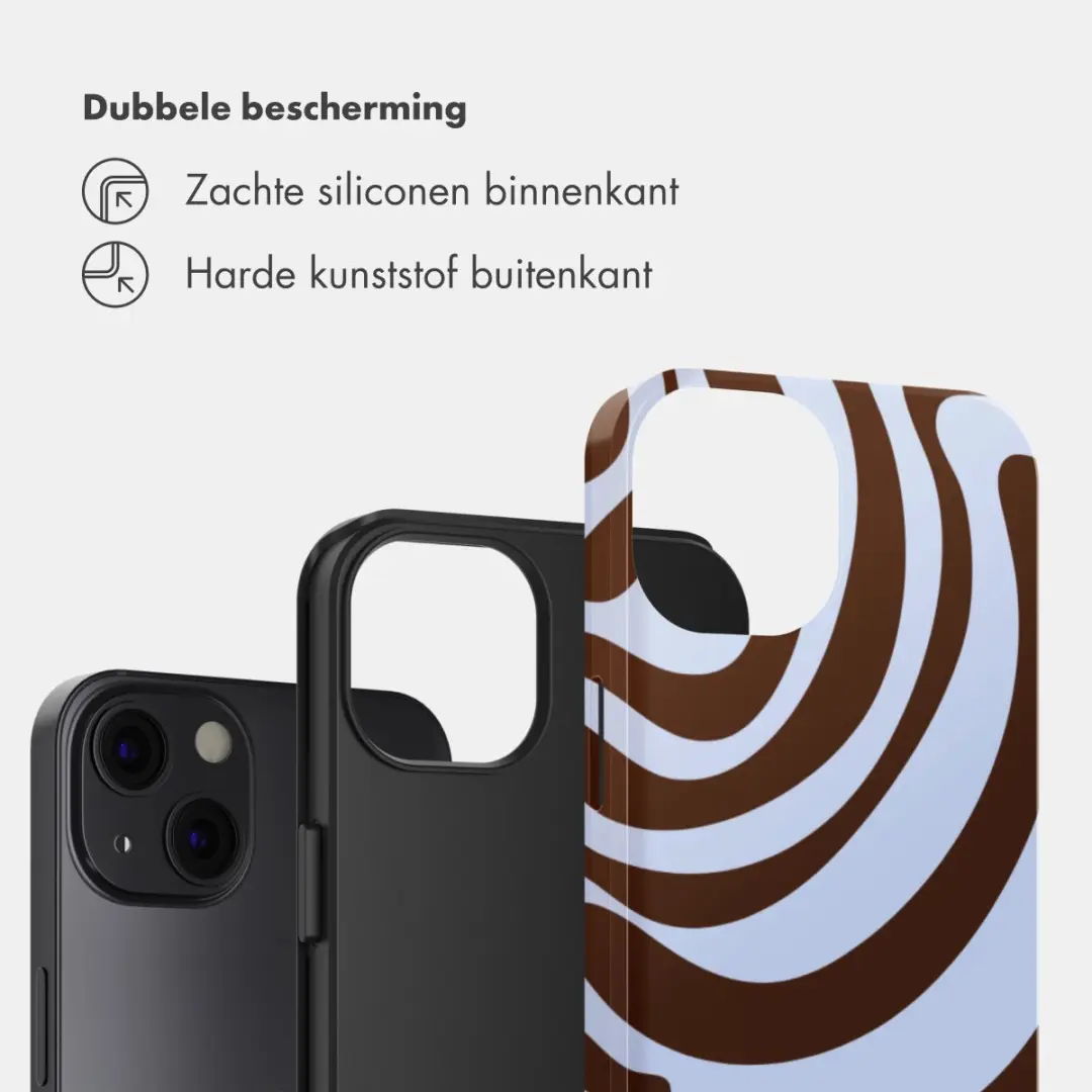 Selencia Hoesje iPhone 13 Dream Swirl Chocolate