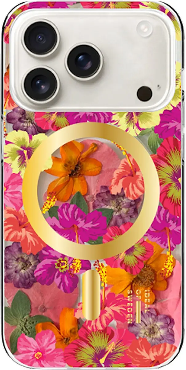 iDeal of Sweden Clear Case iPhone 16 MagSafe - Tropical Floral - afbeelding 6 van 6