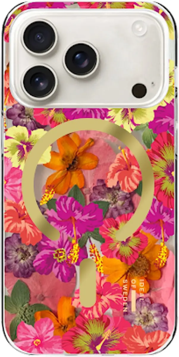 iDeal of Sweden Clear Case iPhone 16 MagSafe - Tropical Floral