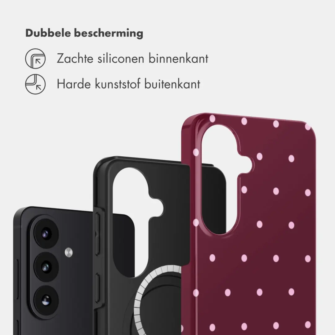 Selencia Hoesje Samsung Galaxy S26 - Magnetische Ring - Donkerrood