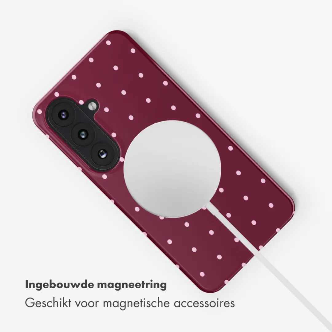 Selencia Hoesje Samsung Galaxy S26 - Magnetische Ring - Donkerrood - afbeelding 6 van 6
