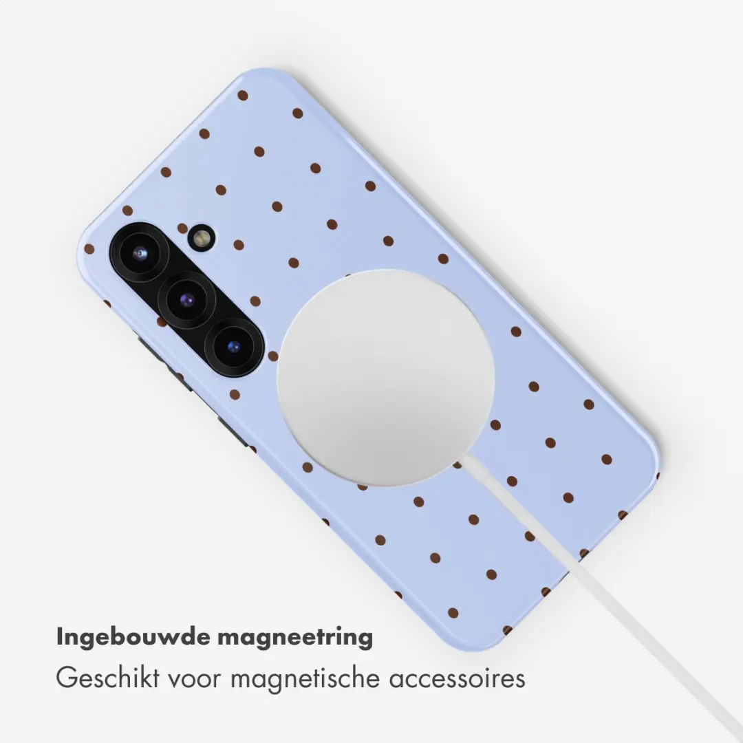 Selencia Hoesje Samsung Galaxy S25 - Lichtblauw MagSafe