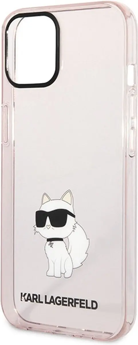 Karl Lagerfeld KLHCP12MHNCHTCP Hoesje - iPhone 12/Pro - Roze - afbeelding 5 van 6