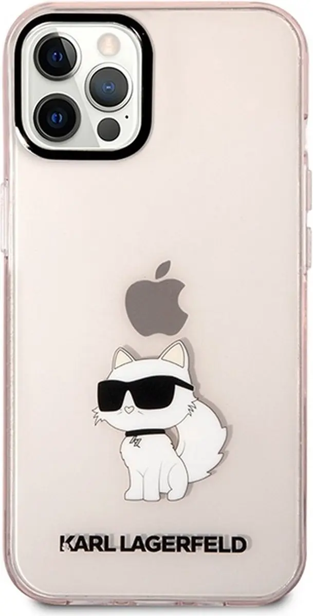 Karl Lagerfeld KLHCP12MHNCHTCP Hoesje - iPhone 12/Pro - Roze - afbeelding 2 van 6