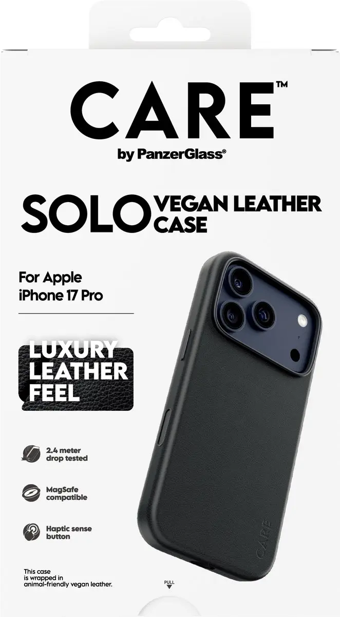 PanzerGlass CARE Solo Case iPhone 17 Pro Hoes - Zwart