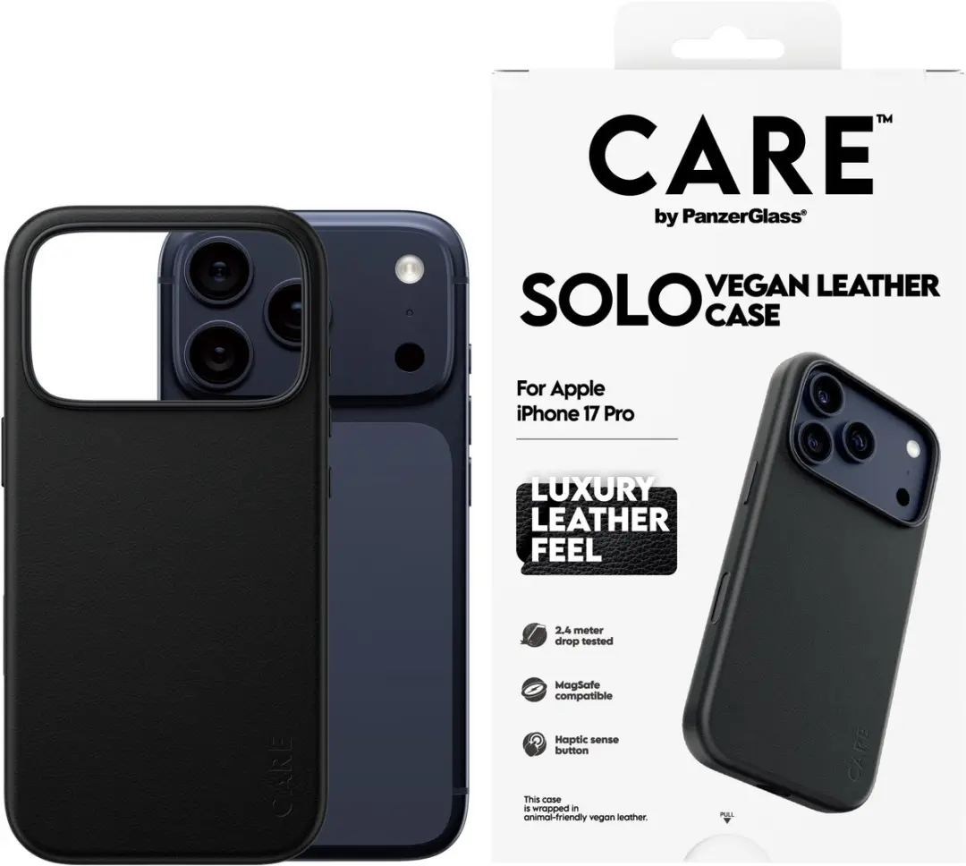 PanzerGlass CARE Solo Case iPhone 17 Pro Hoes - Zwart